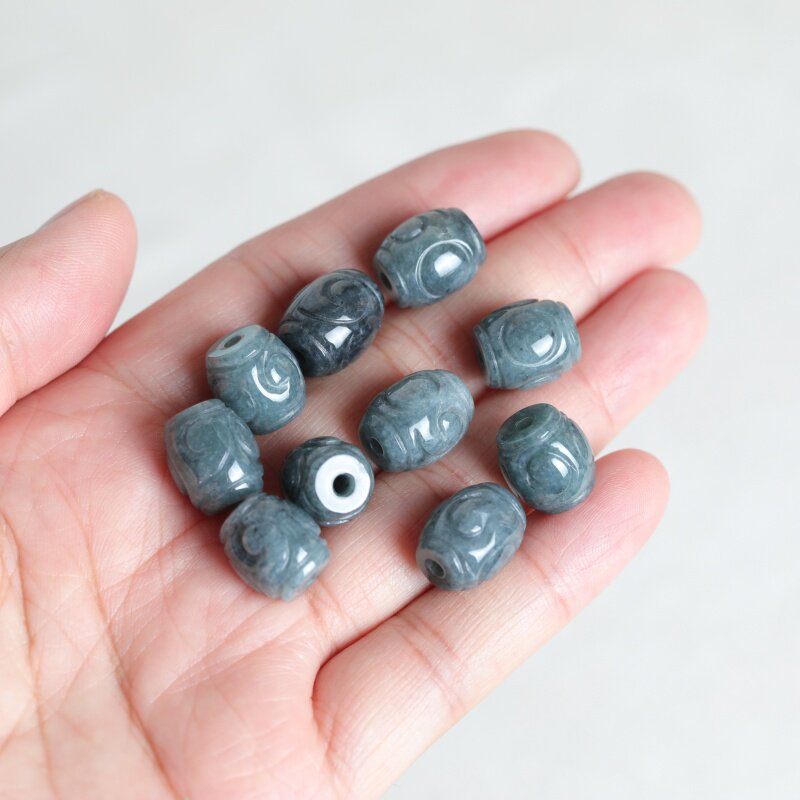 5PC Natural Blue Water Jade Ri - Earrings ulasan dan harga