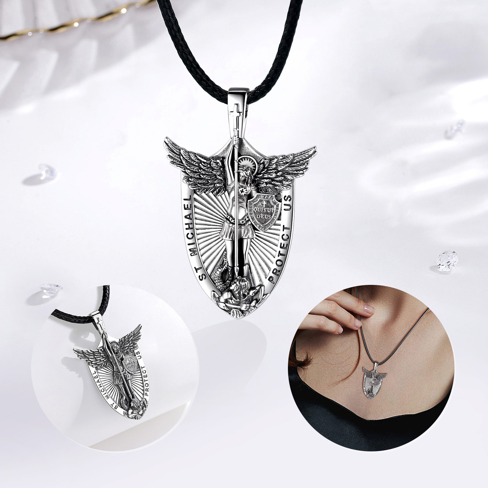 Eudora 925 Sterling Silver St. - 925 Sterling Silver Chain Necklace Men ulasan dan harga