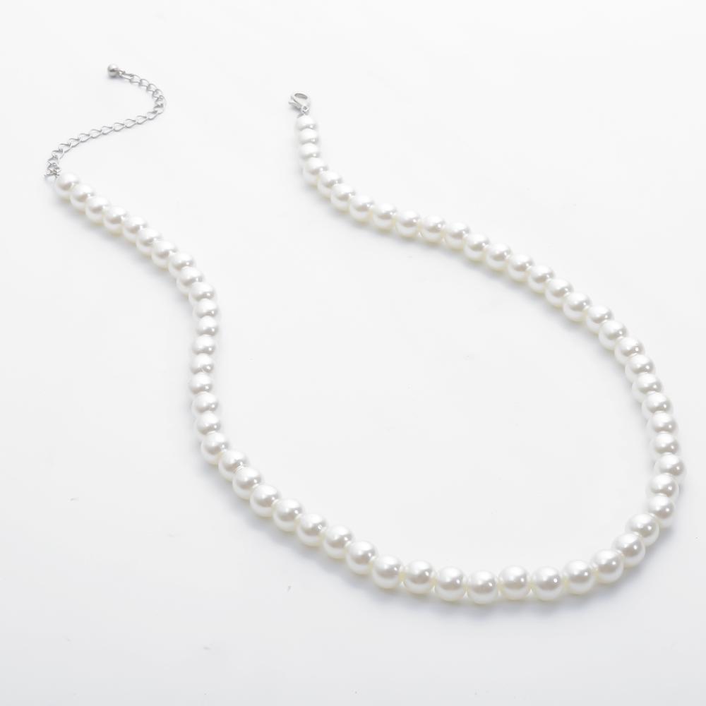 Minimalist Imitation Pearl Cho - Pearl Choker Necklace Vintage ulasan dan harga