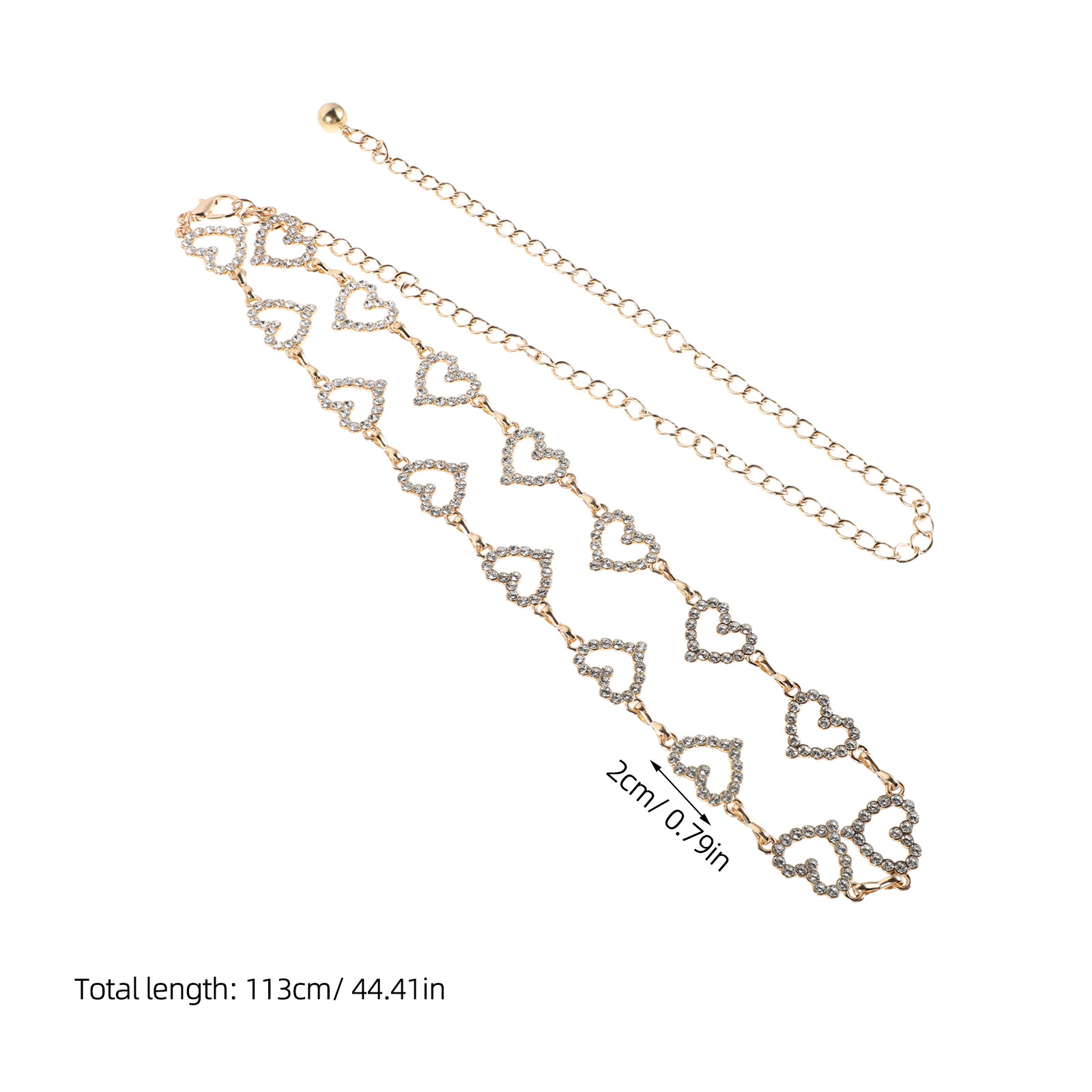 Adjustable Waist Chain Rhinest - Body Jewelry ulasan dan harga