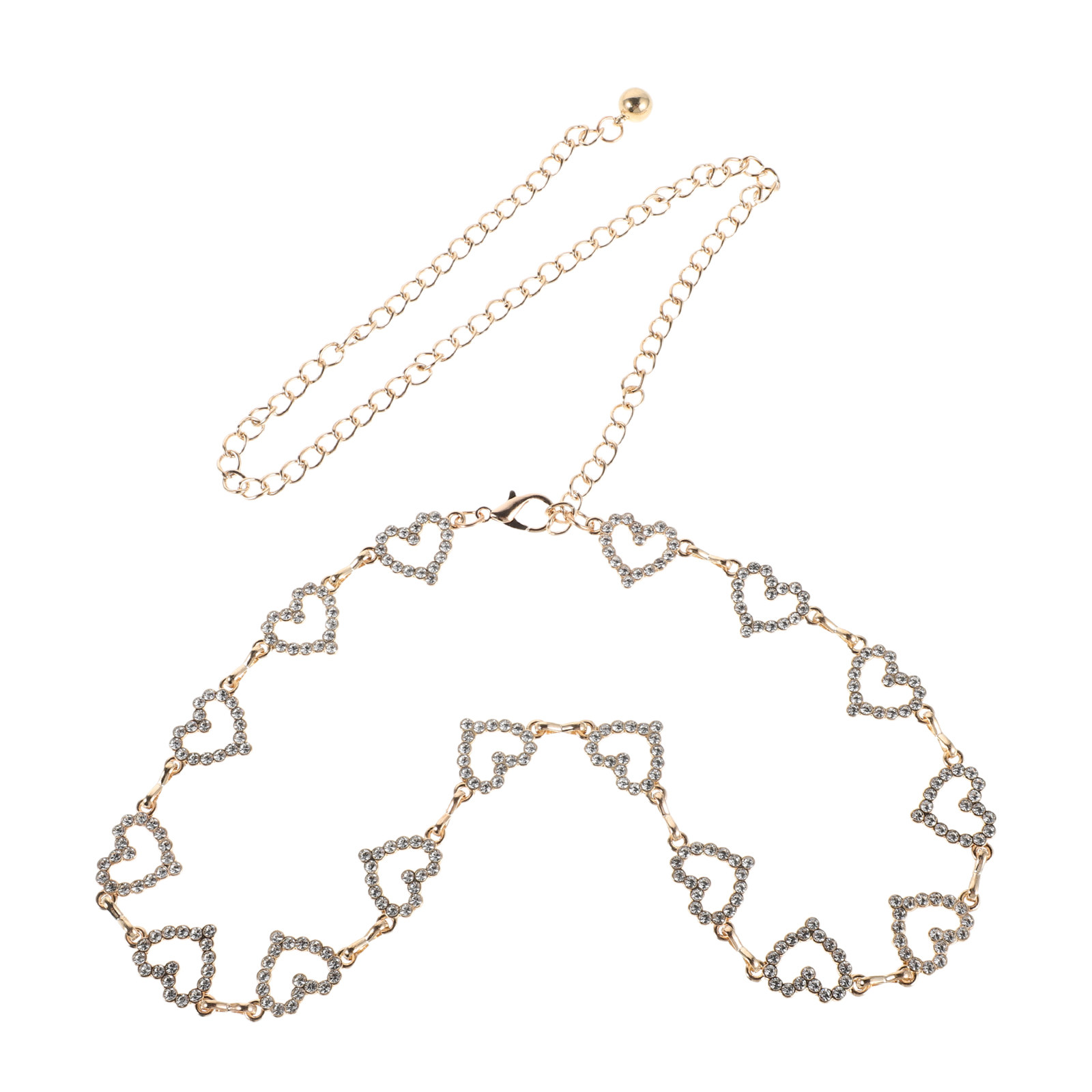 Adjustable Waist Chain Rhinest - Body Jewelry ulasan dan harga