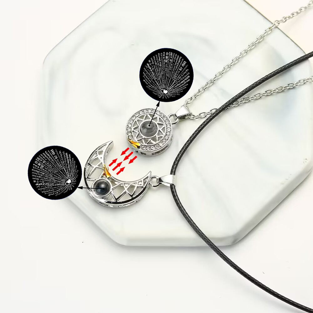 Fashion Couple Matching Neckla - Magnetic Couple Matching Necklaces ulasan dan harga