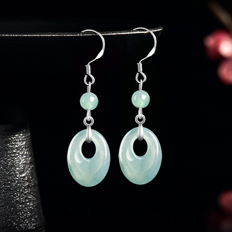 Myanmar Jadeite Ring Earrings  - Earrings ulasan dan harga