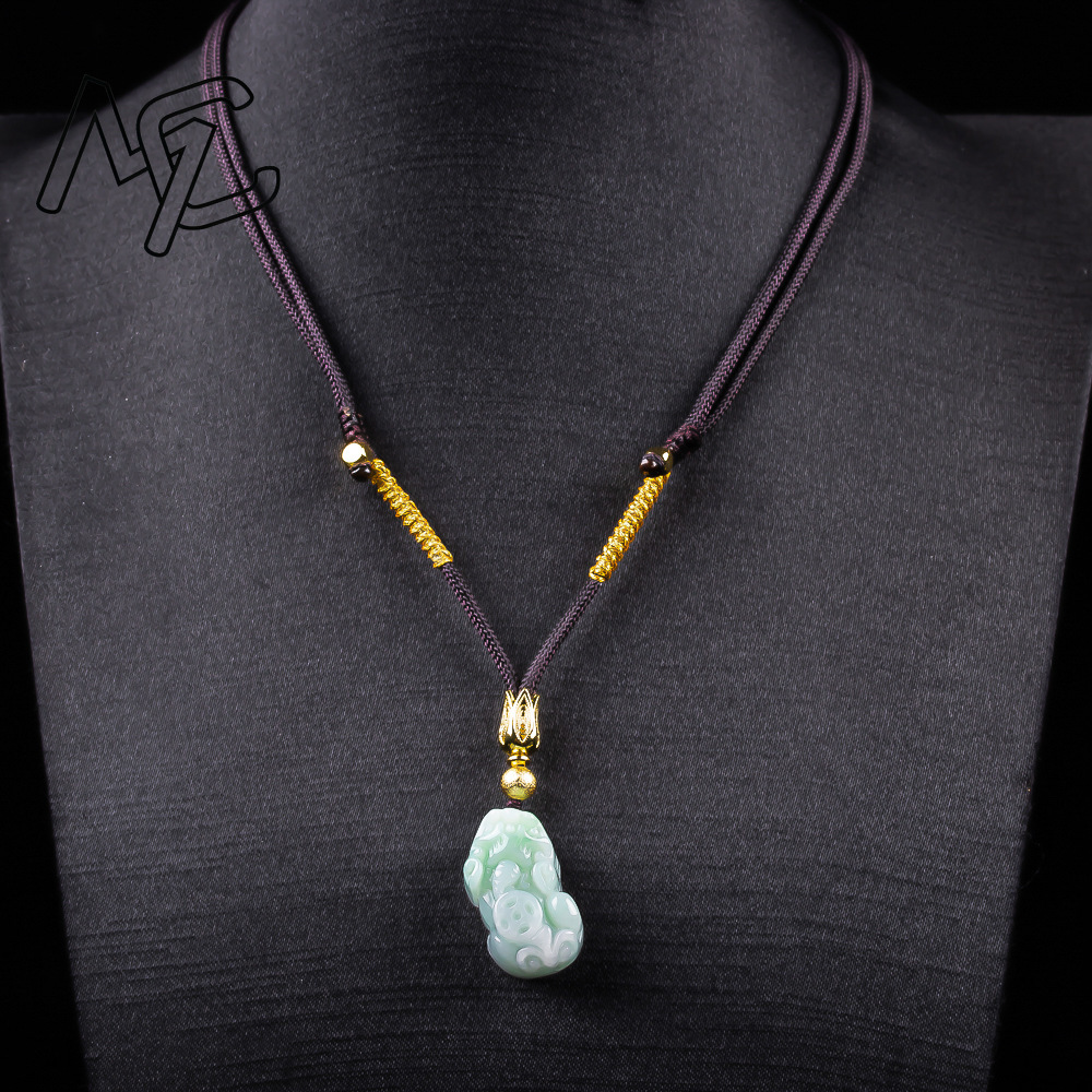 Natural Burmese A Emerald Pea  - Necklaces ulasan dan harga