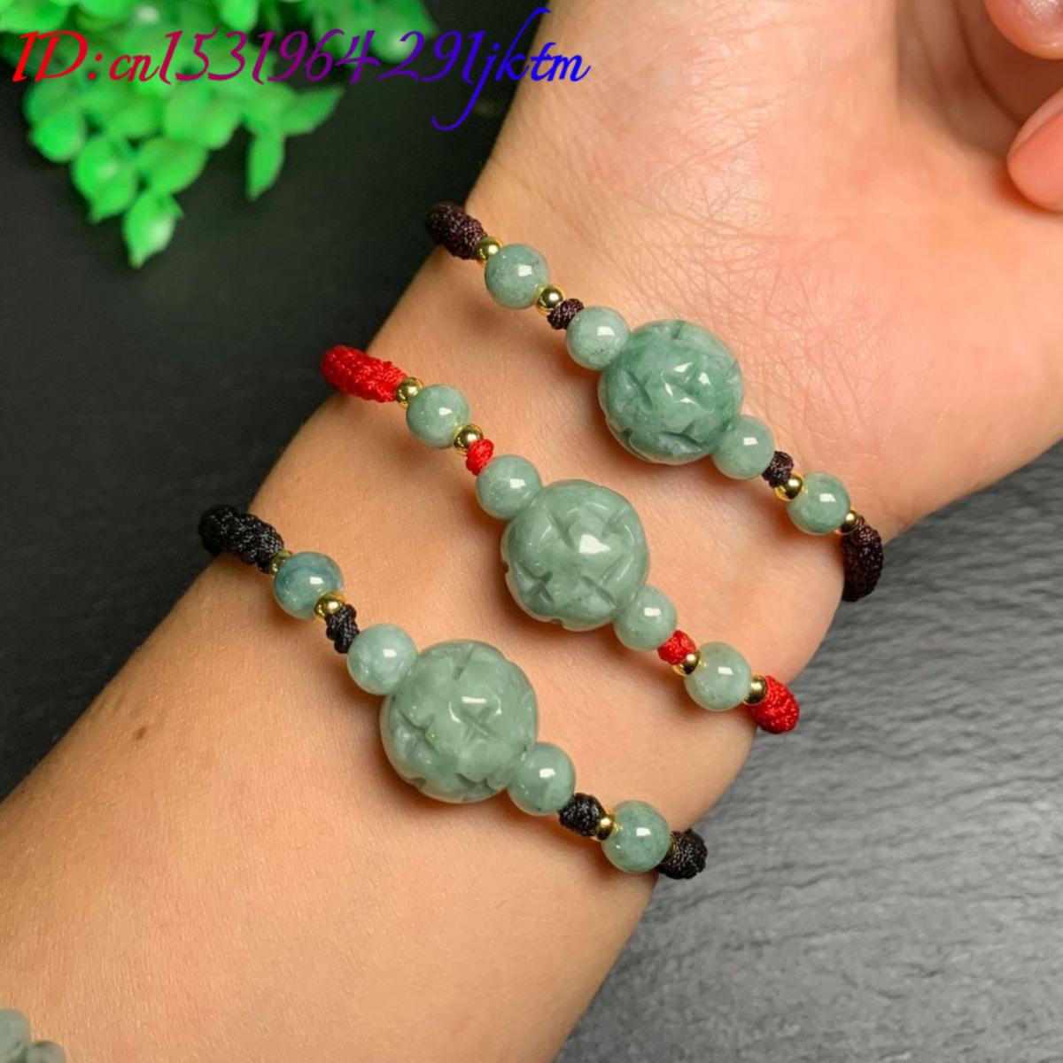 A Myanmar Jadeite Carve Bead B - Bracelets ulasan dan harga