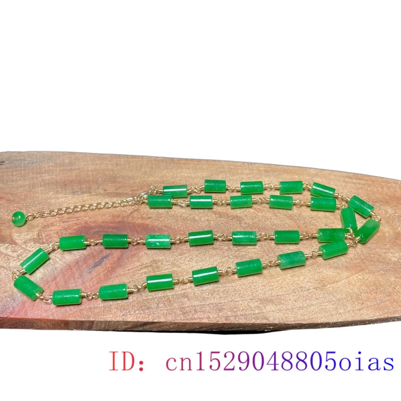 Green Jade Beaded Necklace Vin - Necklaces ulasan dan harga
