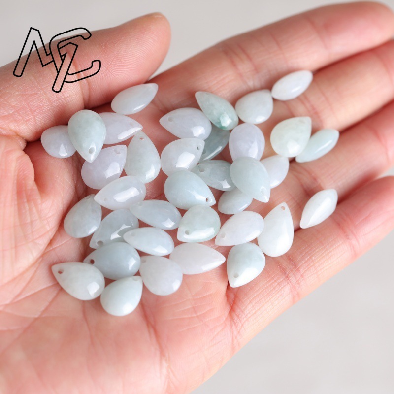 5PC Natural Jade Emerald Water - Earrings ulasan dan harga