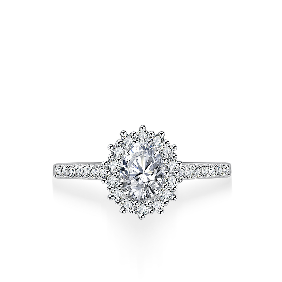 Alien Moissanite Ring for Wome - Moissanite Engagement Ring 1 Carat ulasan dan harga