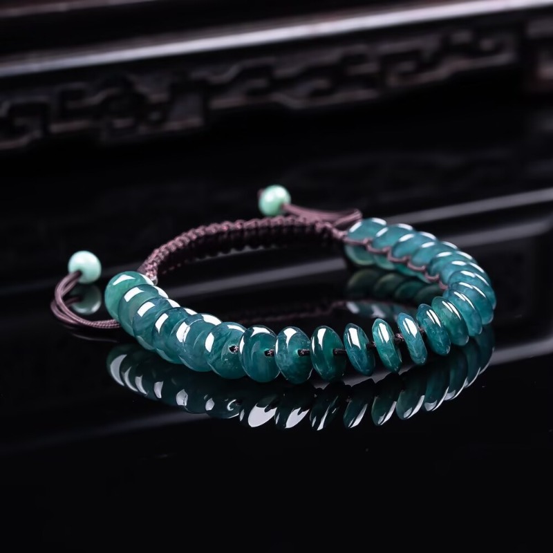 Natural Real Emerald Blue Wate - Bracelets ulasan dan harga