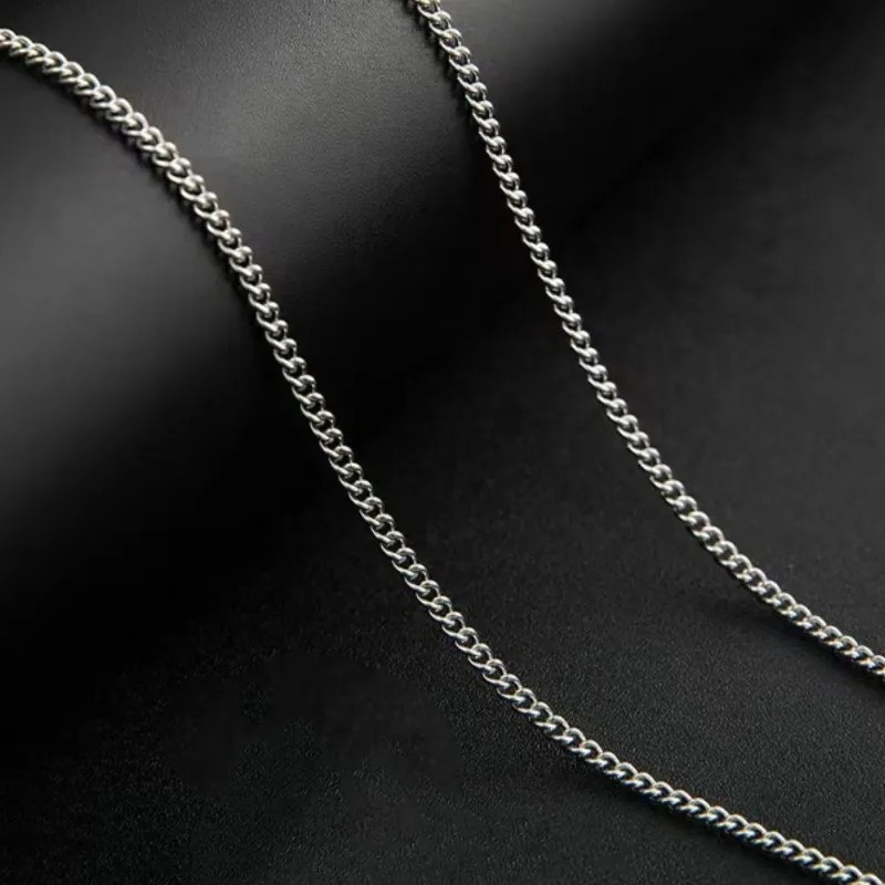 2mm Men's Cuban Chain Necklace - Cuban Link Chain 12Mm ulasan dan harga