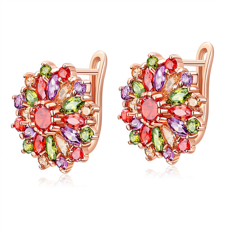 Natural Crystal Flower Earring - Earrings ulasan dan harga