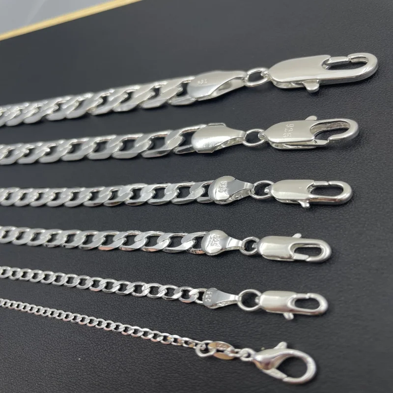 Men's 925 Sterling Silver Neck - Cuban Link Chain 12Mm ulasan dan harga