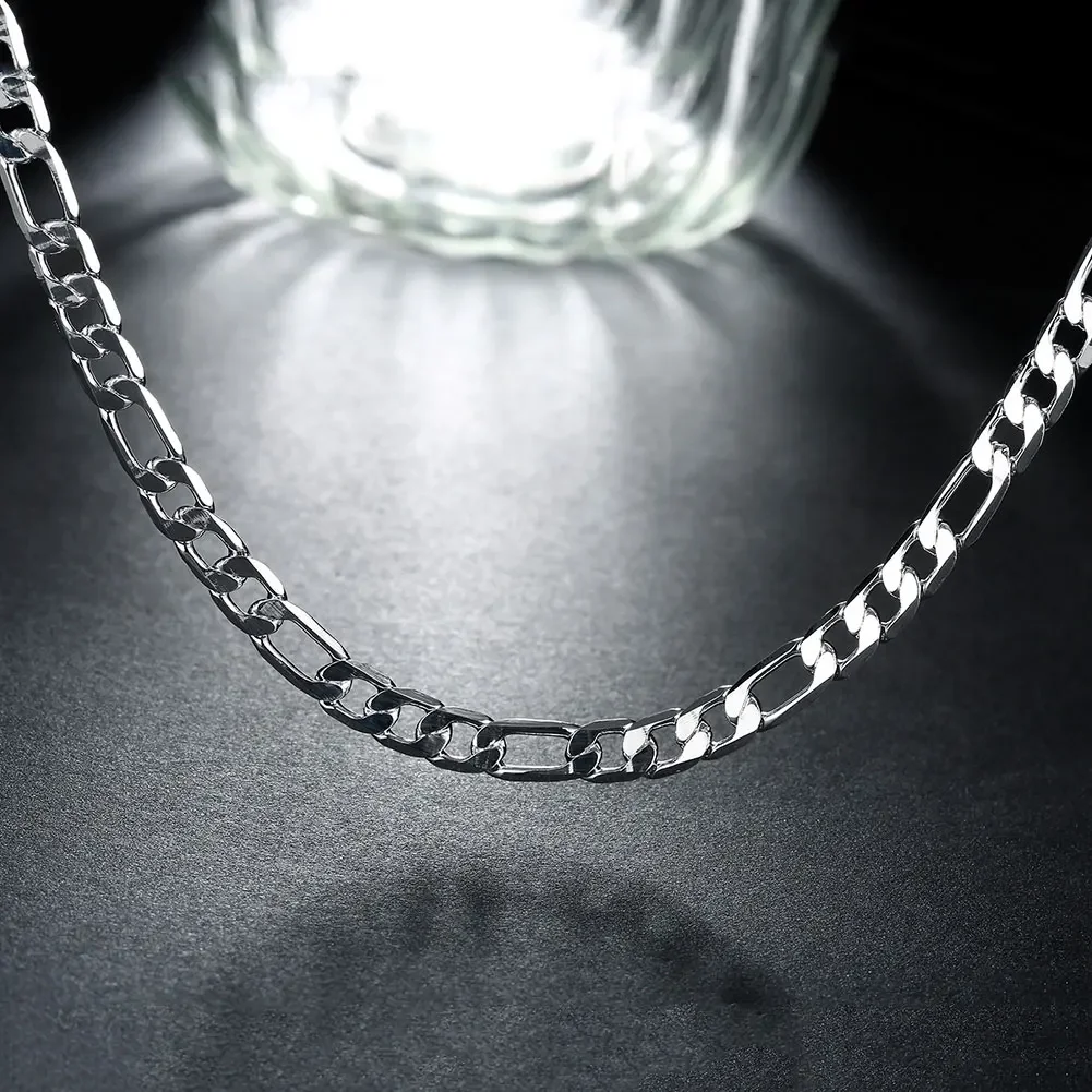 925 Sterling silver 18K gold N - 925 Sterling Silver Chain Necklace Men ulasan dan harga