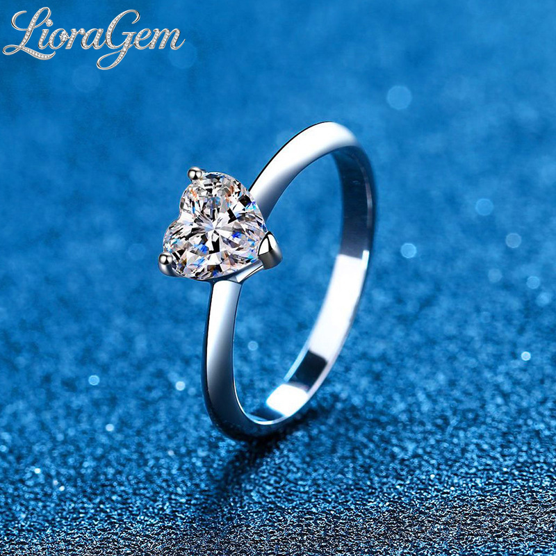 LioraGem 1-Carat Fancy-Shaped  - Moissanite Engagement Ring 1 Carat ulasan dan harga