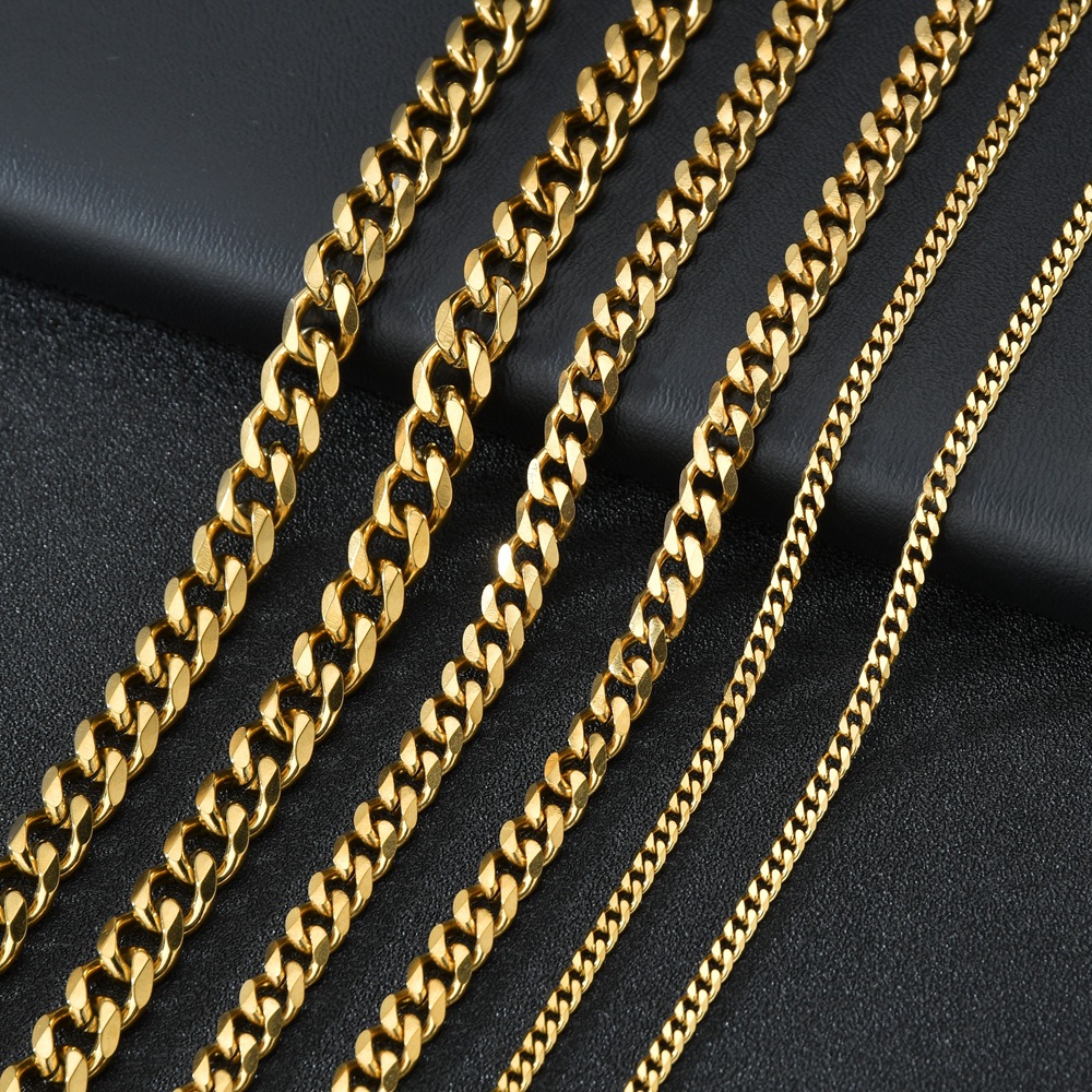 1 piece Size 3.6mm/5mm/7mm Men - Cuban Link Chain 12Mm ulasan dan harga