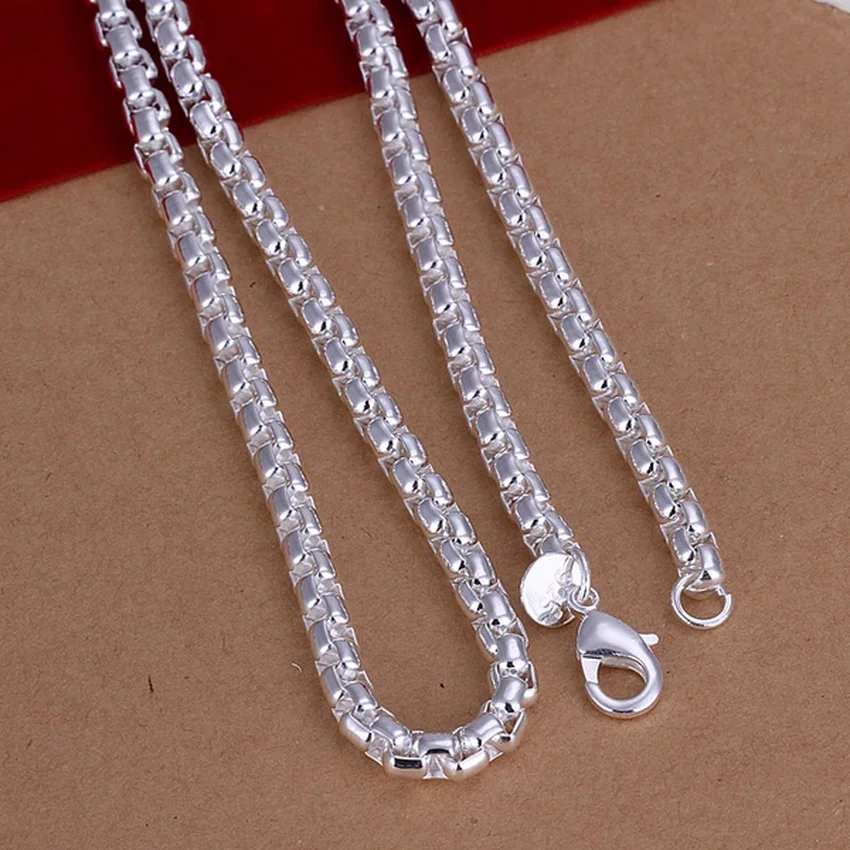 45-60cm 925 Sterling Silver Ne - 925 Sterling Silver Chain Necklace Men ulasan dan harga