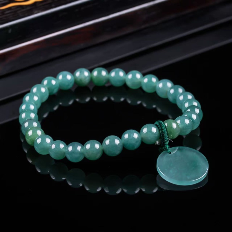 Natural Jadeite Blue Water Not - Bracelets ulasan dan harga