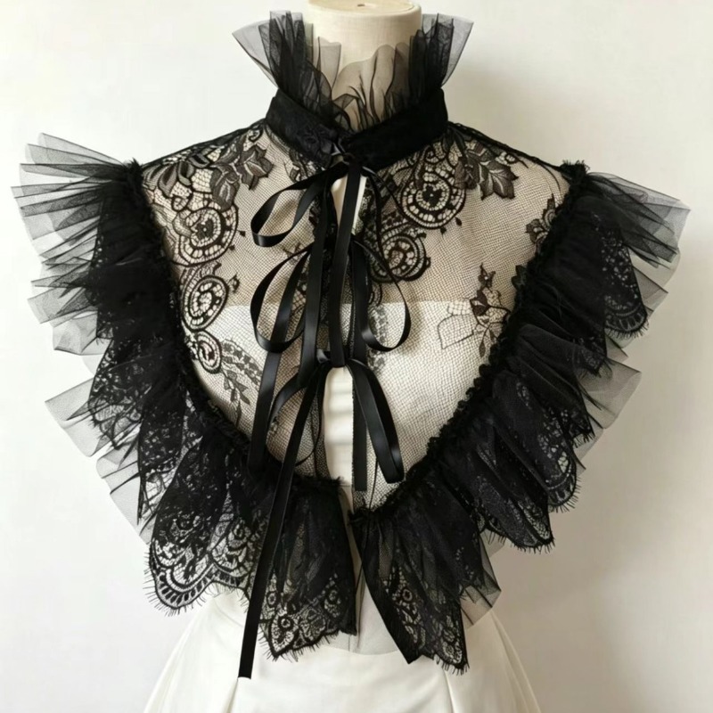 Gothic Style Lace Tulle False  - Necklaces ulasan dan harga