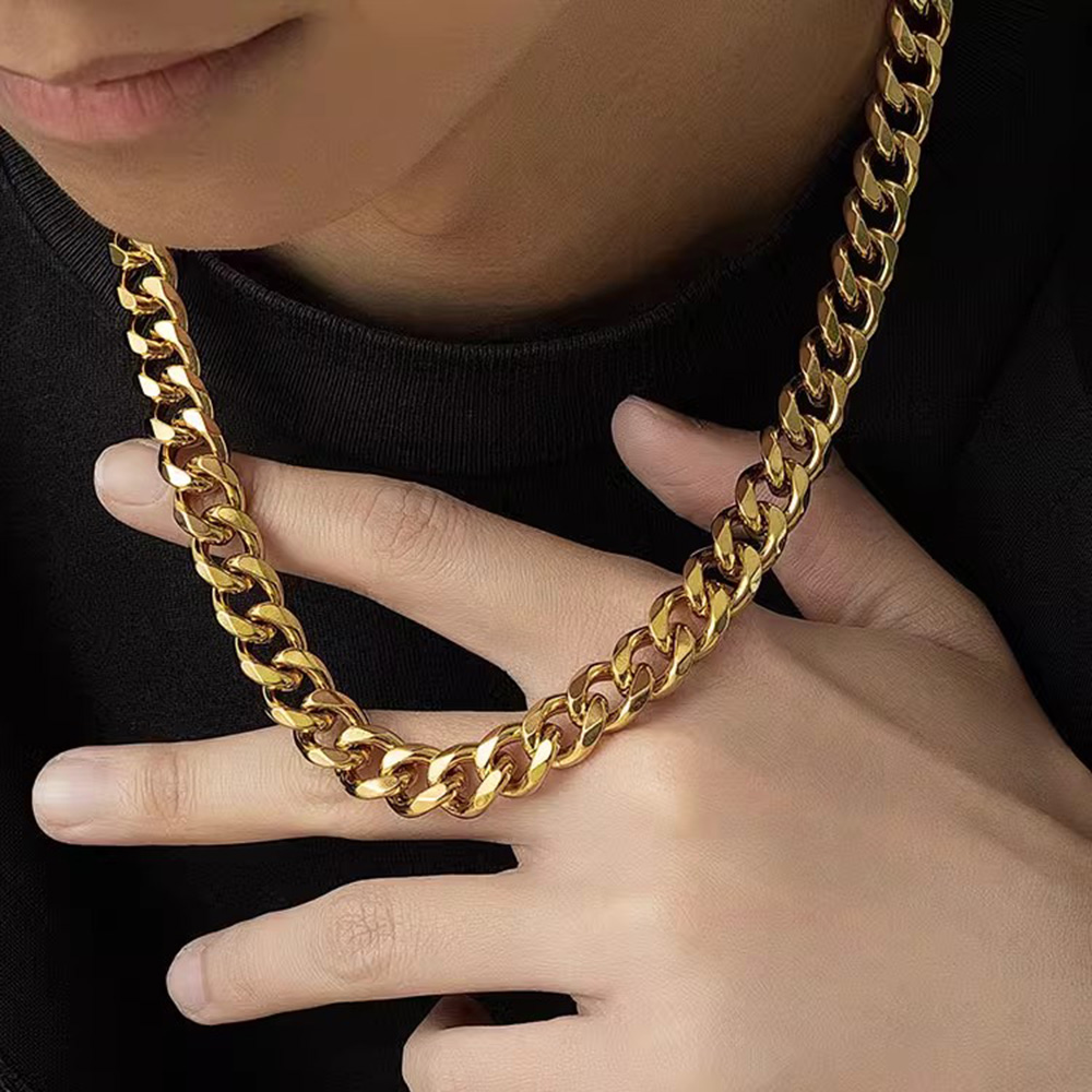 3/5/7mm Stainless Steel Cuban  - Cuban Link Chain 12Mm ulasan dan harga