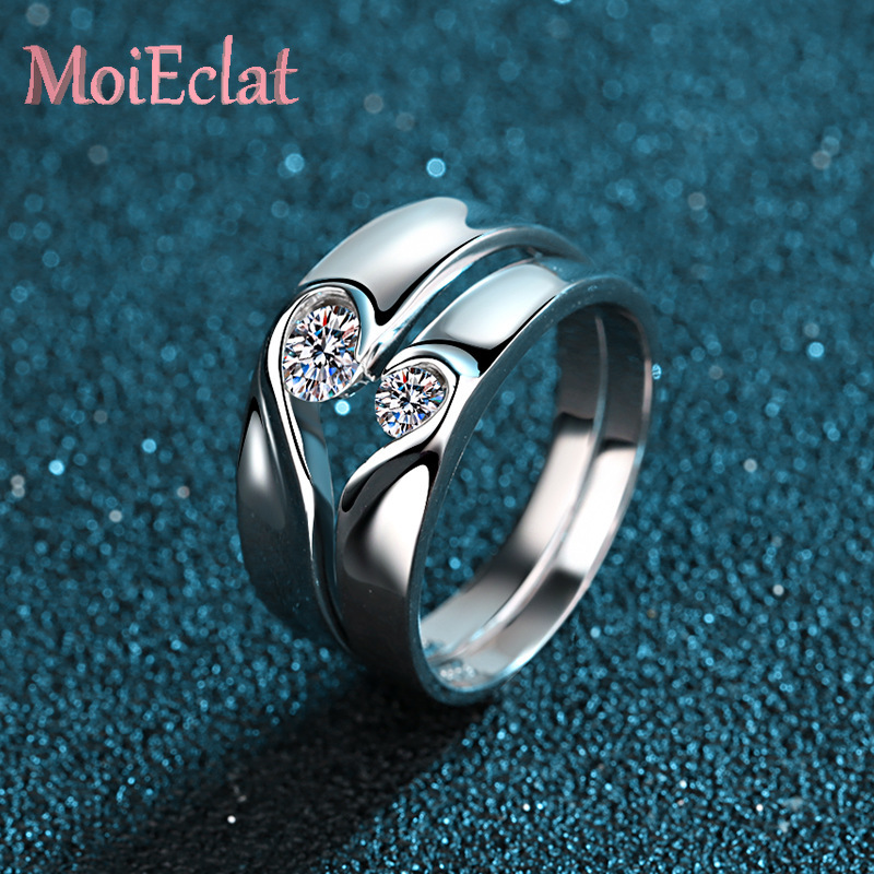 Sparkling Platinum Pt950 Lover - Moissanite Engagement Ring 1 Carat ulasan dan harga