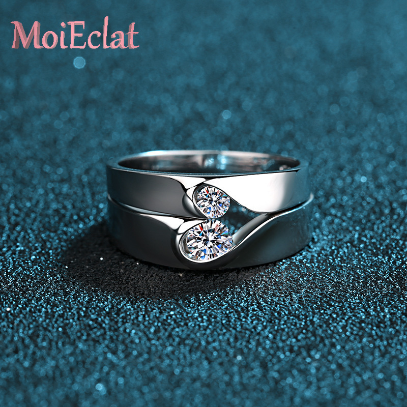 Sparkling Platinum Pt950 Lover - Moissanite Engagement Ring 1 Carat ulasan dan harga