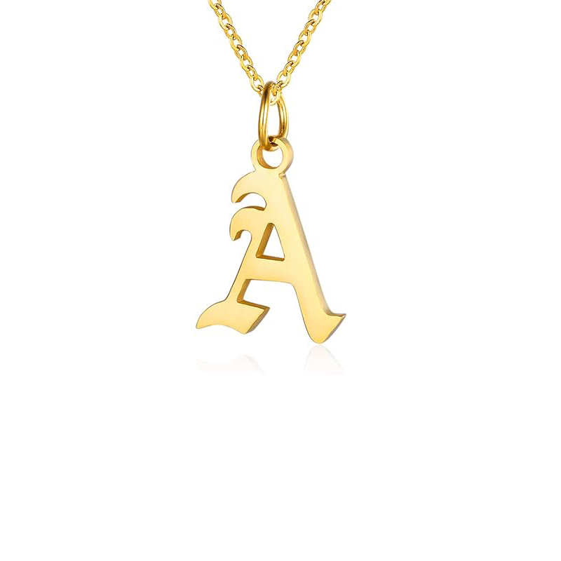 Letter Necklaces for Women Per - Initial Letter Necklace 18K Gold ulasan dan harga