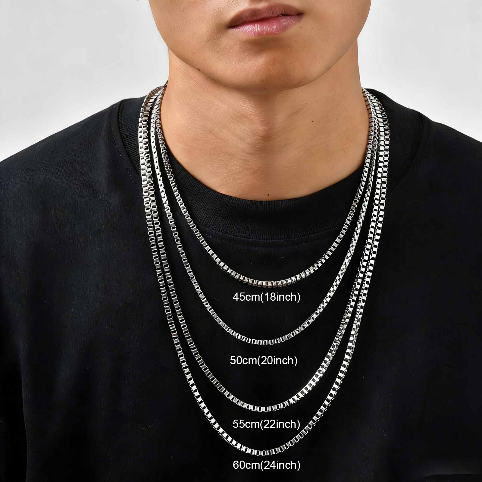 1/2/3MM Thin Chain Necklace fo - Cuban Link Chain 12Mm ulasan dan harga