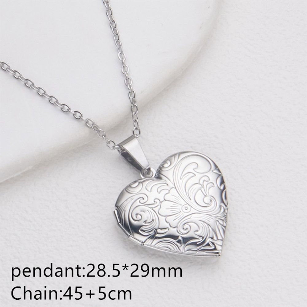 DIY Necklace Photo Picture Loc - Heart Locket Necklace Photo ulasan dan harga